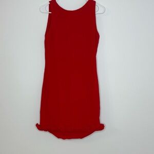 Red Sleeveless Dress